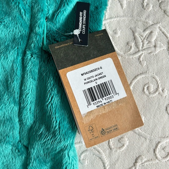 The North Face Full Zip Osito Fleece Jacket Women’s Porcelain Green Small - Picture 10 of 12